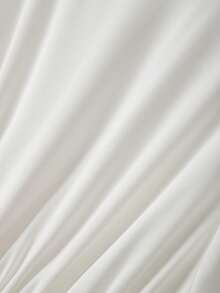 GlowEve CURVE Plus Size Elegant Minimalist Solid Color Ruched Button Cap Sleeve Short Sleeve Belted Waist Slimming Casual Summer Dress White Vintage Dress White Dress With Bow White Classy Dress Cream Dress French Style Dress Short Sleeve White Dress Elegant White Dress Off White Dresses For Women Elegant - White - View 7