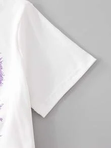 Sparklyn 2 件女童休闲蝴蝶结 T 恤和牛仔裤套装，适合日常穿着和通勤 - 彩色 - 查看 5