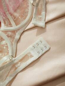 Charlaine 3件套浪漫蕾丝女士内衣文胸，薄款性感简约文胸