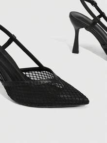 CUCCOO SZL Women's Buckle Design Fashion Daily Wear High Heel Sandals Valentine's Day Summer - Black - View 6
