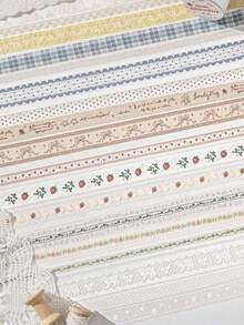 3 片装 ET 蕾丝贴纸胶带，图案精美，适用于 DIY 项目、家居办公装饰、礼品包装、创意手工用品，热销商品