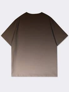 Manfinity Homme Men's Minimalist Printed Round Neck Short Sleeve T-Shirt - Multicolor - View 3