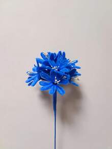 100/200/300/500pcs Lake Blue Pipe Cleaners Craft Supplies, Multi-Color Chenille Stems, Encrypted Chenille Stems, Soft Twists Stickes, Pipe Cleaners Stems For Art And Craft Projects Creative DIY Decorations - lake blue - View 6