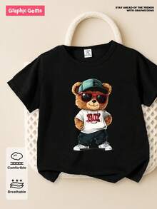 GraphicGems Baby Boy Casual Minimalist Fun & Cute Round Neck Short Sleeve Top