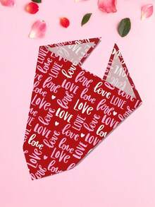 PETSIN Valentine's Day Dog Bandanas Pet Bibs With Love Letter Prints - Multicolor - View 16