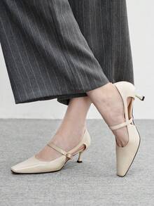 CUCCOO BIZCHIC Sandalias de tacón para mujer - Albaricoque - Ver 5