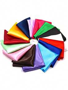 1 tấm vải satin chất lượng cao, màu trơn, chất liệu polyester mềm mại và rủ, thích hợp cho trang trí đám cưới, váy cưới, quần áo thời trang và các dự án thủ công, vải trang trí | Kết cấu trang nhã | Polyester chất lượng cao - Nhiều màu - Xem 6