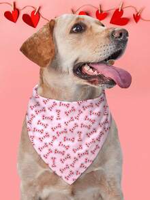 PETSIN Valentine's Day Dog Bandanas Pet Bibs With Love Letter Prints - Multicolor - View 20