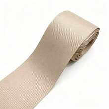 3包，随机颜色，5码（5厘米）长，罗纹涤纶丝带，适用于圣诞节、婚礼装饰、DIY礼品包装 - 彩色 - 查看 7