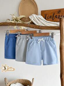 Vintaside Kids Baby Boy Summer Multiple Piece Set Fashionable Casual Pants, Suitable For This Outfit, Great For Lounging, Outdoor Activities, Hangouts With Friends, Provides A Comfortable And Relaxed Look With Simple And Stylish Design - Multicolor - View 1