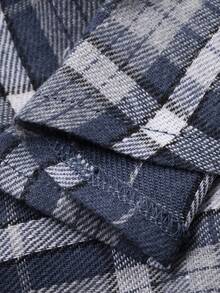 DAZY Toddler Girls' Plaid Casual Comfortable Korean Style Pajama Set - Blue - View 5