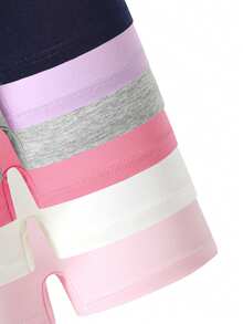 Sparklyn Tween Girls Undershirt-Undergarment Set 12 Pieces Pastel Pink White Navy Grey Round Neck Tank Top Briefs Long Sleeve Top Long Pants Skirt Options Comfortable Stretchy Elastic Waist Casual Four Season 2026 New Year Essential