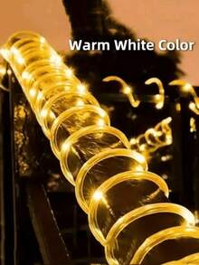 1 Đèn ống năng lượng mặt trời ngoài trời - 300/200/100/50 hạt LED, kèm tấm pin năng lượng mặt trời, 8 chế độ chiếu sáng, chống nước IPX4, thích hợp cho hồ bơi, đám cưới, Giáng sinh, sân vườn, trang trí lối đi, Halloween, trang trí ngày lễ và chiếu sáng tạo không khí, trang trí sân vườn, đèn LED dây, hoàn hảo cho hiên nhà, vườn, hàng rào, cây cối, bạt nhún, đám cưới, tiệc sinh nhật, trang trí Giáng sinh, đáp ứng 11 nhu cầu trang trí ngày lễ. - Nhiều màu - Xem 5