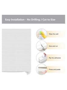 1 件装无绳折叠式遮阳帘，遮光效果极佳，临时遮光，无需钻孔，安装简便，可调节光线，保护隐私，适用于家庭、办公室、卧室、厨房、客厅等场所，夏季窗帘，租房者适用，家居装饰