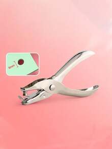 Máy bấm lỗ cầm tay màu Macaron dùng để đóng gáy kim loại cho giấy và bìa cứng, đường kính lỗ 6mm, văn phòng phẩm, không cần pin. - Nhiều màu - Xem 6