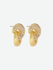 Opalesca 1 Pair Elegant Luxury Geometric Braided Design Women Earrings, Suitable For Daily Wear - Multicolor - View 3