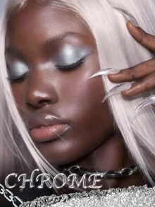 SHEGLAM Rare Metals 單色閃粉眼影-Chrome 品牌美妝化妝品 適合女士與女孩 - Chrome - 查看 5