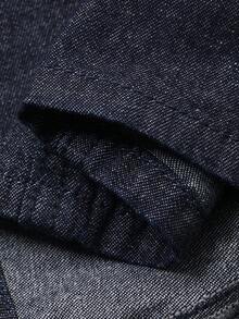 DAZY Young Girl' Retro Strap Korean Style Washed Denim Dress, Summer - Blue - View 6