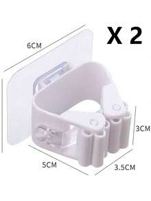 Wall Mounted Clips With Strong Adhesive Hooks, Mop Clips, Storage Organizer Clips, Suitable For Bathroom And Kitchen - Black - View 15