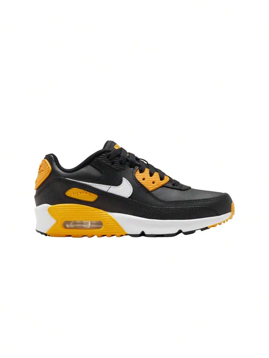 Nike Air Max 90 LTR 儿童运动鞋 黑色/大学金/白色 CD6864 - 黑色/大學金/白色 - 查看 1