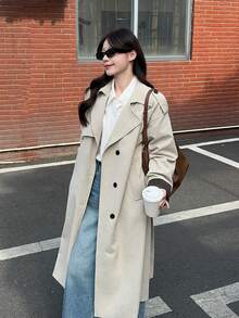 DAZY 韩版女士长袖春秋季风衣