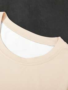 PAVTROS Men's Minimalist Printed Round Neck Short Sleeve T-Shirt - Multicolor - View 3