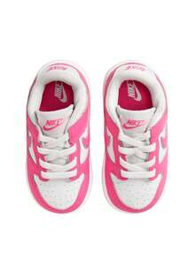 Nike DUNK Kids Sneakers White/Laser Fuchsia FB9107-102 - White/Laser Fuchsia - View 3