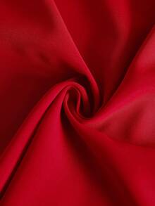 Girls Elegant Round Neck Heart Mesh Puff Sleeve Bow Front Casual Fashion Dress, Suitable For Vacation, Travel, Birthday Gift, Summer - Burgundy - View 8