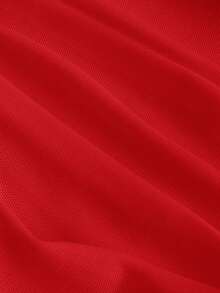 SHEIN MOD 2pcs Women Sweetheart Neck Romantic Solid Color Ruffle Strap Top - Burgundy - View 4