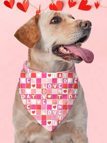 PETSIN Valentine's Day Dog Bandanas Pet Bibs With Love Letter Prints - Multicolor - View 18