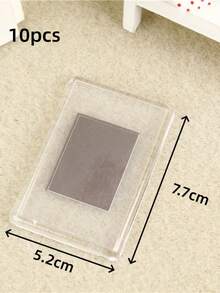 10/20/30pcs Acrylic Blank Magnet Refrigerator Magnets, Tinplate Magnetic Diy Square Photo Frame Stickers, Creative Soft Magnets - Multicolor - View 9