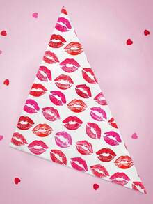 PETSIN Bandanas pour chiens pour la Saint-Valentin, bavoirs pour animaux de compagnie avec imprimés de lettres d'amour - Multicolore - Voir 18