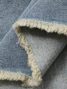 DAZY Young Girls Washed Korean Style Casual Versatile Fresh Summer Denim Mini Skirt