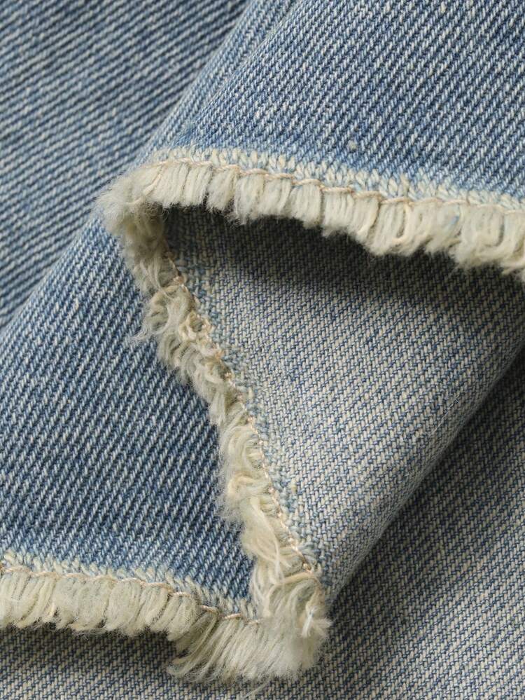 Young Girls Washed Korean Style Casual Versatile Fresh Summer Denim Mini Skirt Spring