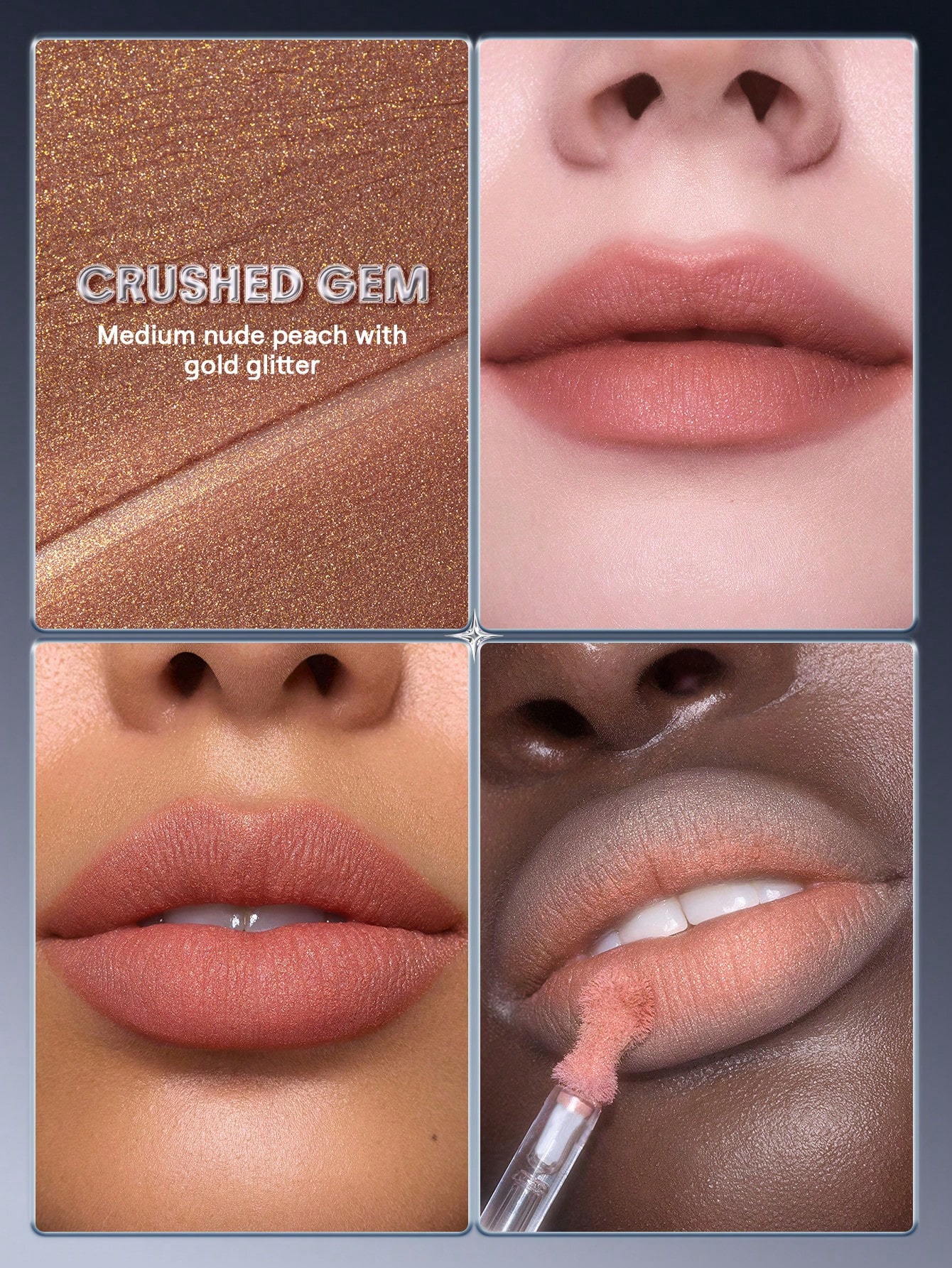 Glitter Whip Liquid Lipstick-Crushed Gem 3