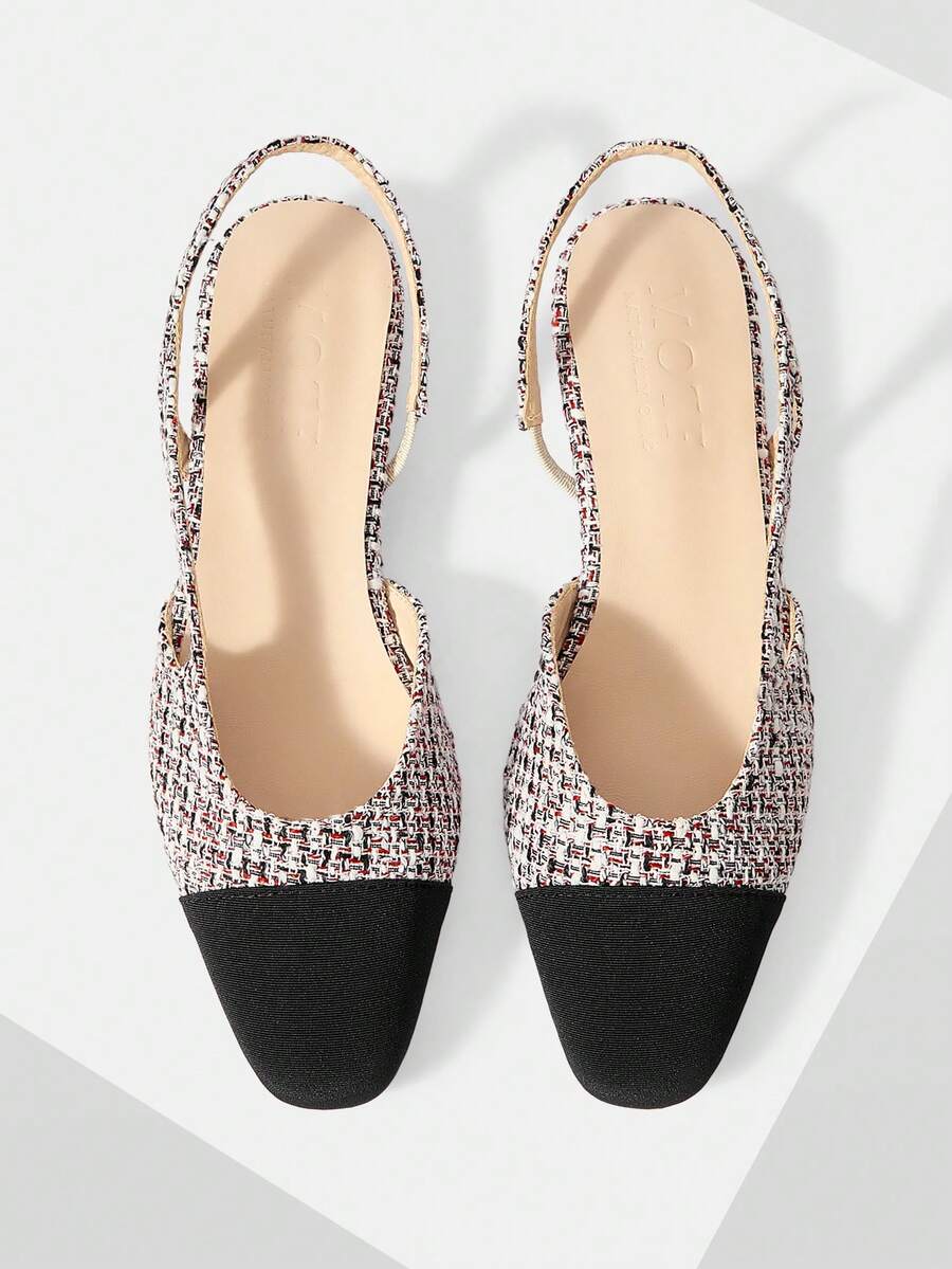 MOTF PREMIUM WOMEN'S ELEGANT VERSATILE PATCHWORK COMFORTABLE FLAT LOAFERS FOR WORK & COMMUTE SPRING SHOES - Red - View 1