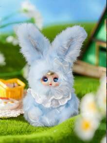 POKOJA LAND Blind Box(Non-Plush Filling),Fairy Tale Castle Rabbit Costume Blind Box Figures - 8 Total Models (6 Regular + 2 Hidden), ABS Collectible Toys With Lace Bow & Pearl Accents, Thoughtful Gift For Friends & Family, Unique Decor For Shelf/Desk Displays - Tide play blind box - View 10