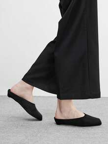 CUCCOO BIZCHIC 女士方头休闲拖鞋 - 黑色 - 查看 4