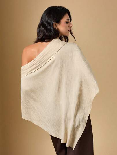 Briarwyn 2026 New Arrive New Women's Solid Color Asymmetric Hem Blouse, Vacations Women , Summer , Vacation Women, Casual Blouse, Summer Holidays, Spring Women, Valentine's Day, For Party, Going Out Top, Elegant Blouses For Ladies