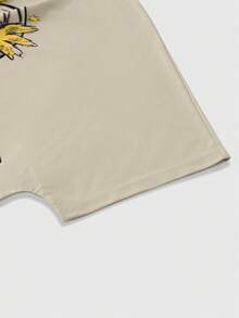 ROMWE MEN Goth 男士休闲印花短袖T恤，夏季 - 彩色 - 查看 5