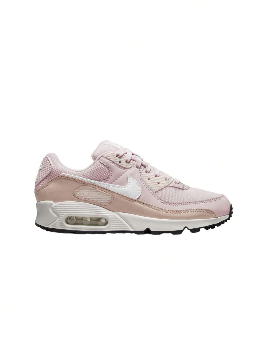 Nike Air Max 90 女款运动鞋 玫瑰红/峰白 DH8010 - 淺玫瑰色/粉紅牛津布/黑/峰白 - 查看 1