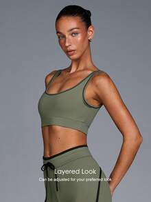 Fluxe Top deportivo sin costuras y corto para yoga de mujer