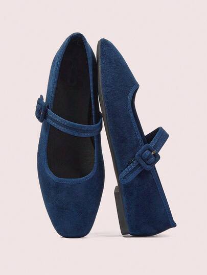 CUCCOO DOLLMOD Casual Fashion Versatile Minimalist Solid Color Comfortable Women Flat Shoes For Christmas