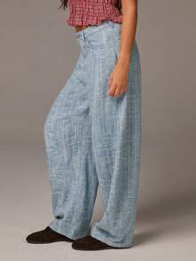 Athîral Women's Pocket Loose Wide Leg Casual Versatile Jeans - Multicolor - View 3