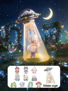 POKOJA LAND 盲盒（非毛绒）Dreamcor Island 卡通人物盲盒 - 可爱ABS收藏人偶，内含隐藏UFO造型，便携式桌面摆件，是送给朋友、家人和玩具收藏家的理想礼物，可爱卡通人物装饰摆件 - 潮玩盲盒 - 查看 14