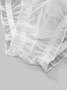 Valentine's Day Extremely Seductive Mesh Men's Sexy Lingerie - White - View 3