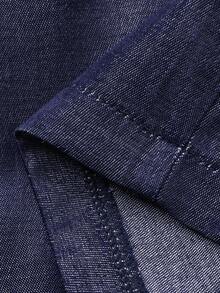 DAZY 2 st/set unga flickor mångsidig sommarlinne med topp och casualbyxor - Blå - Visa 3