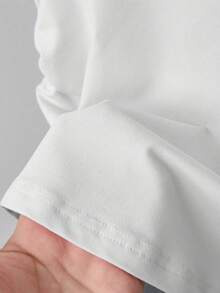 SHEIN مجموعة 3 قطع قميص كروب ضيق بألوان سادة للفتيات المراهقات - متعدد الألوان - مشاهدة 6