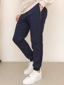 Nes Sport Pants caballero con lineas - Azul Marino - Ver 3