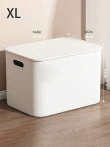 1 Hộp đựng đồ đa năng chống thấm nước, chống bụi, chống ẩm có nắp đậy, màu trắng, bằng nhựa, thích hợp cho phòng ngủ, phòng khách, phòng học, ký túc xá, tủ quần áo, văn phòng tại nhà. Giải pháp lưu trữ mọi mùa, sắp xếp nhà cửa, đựng đồ chơi, quần áo, búp bê, hộp đựng đa năng. - trắng - Xem 16